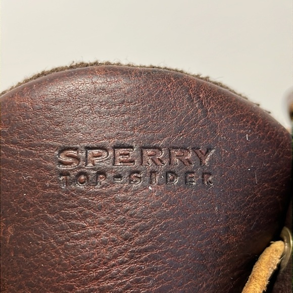 Sperry Women's Saltwater Duck Rubber Boots Size 9 Brown Black Top-Sider Rain - Picture 4 of 16